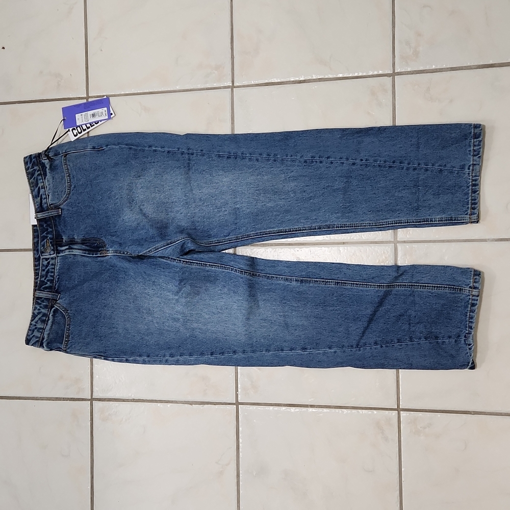 NWT Future Collective women's jeans size 12 mid rise Boyfriend NB005